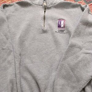 Gray Half-Zip Sweater